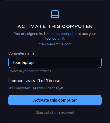 Activate this computer